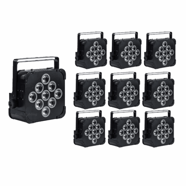 RGBW-UV LED Battery Powered Wireless Uplights