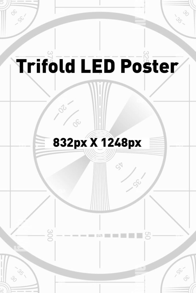 Trifold 1.5mm LED Poster