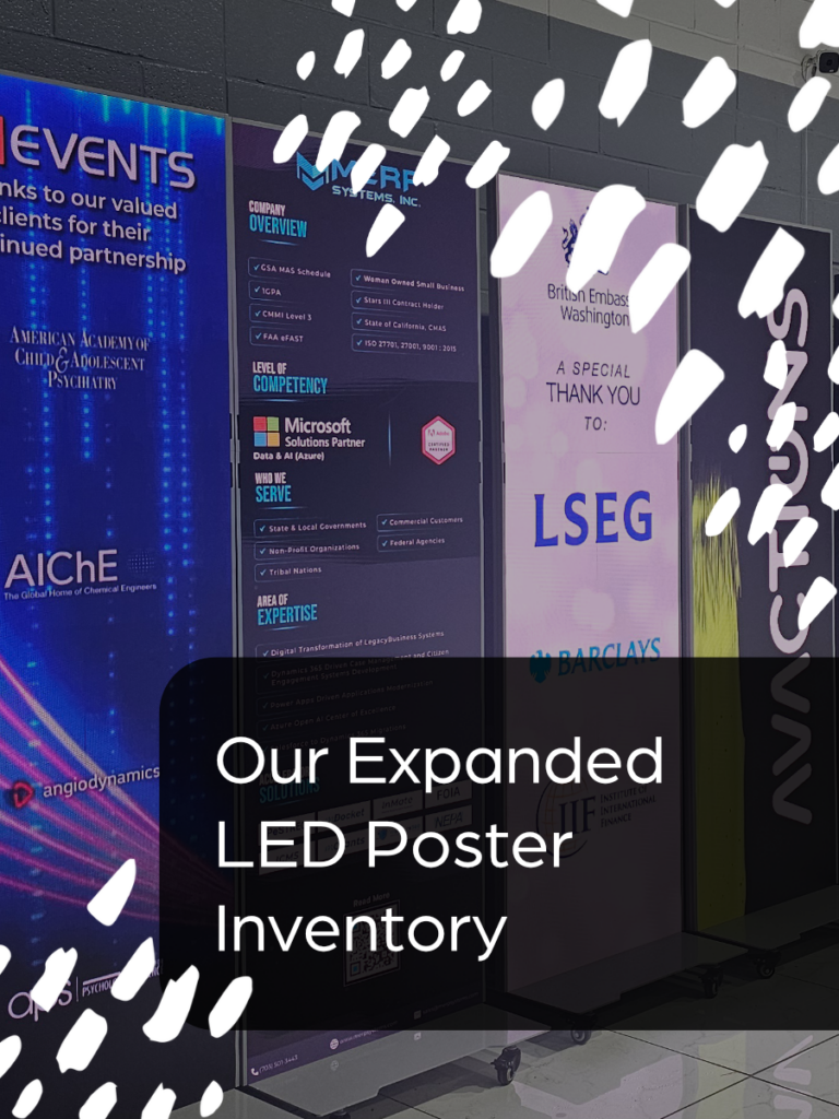 Our LED posters has expanded greatly in the last three years, come look!