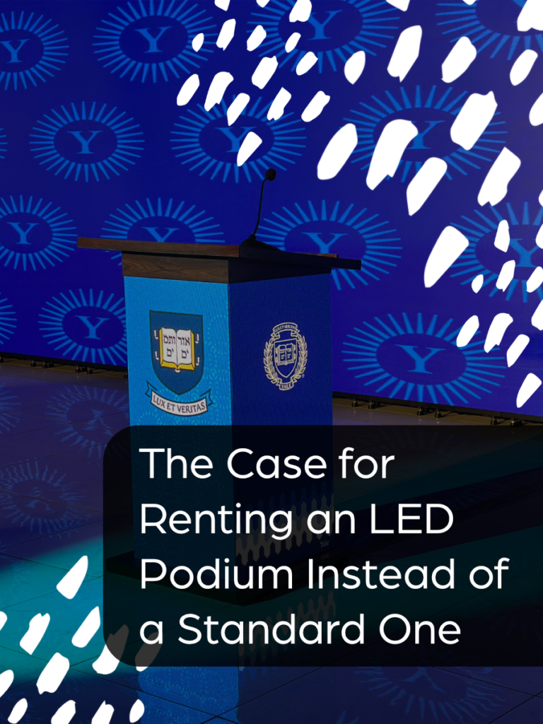 The Case for Renting an LED Podium Instead of a Standard One