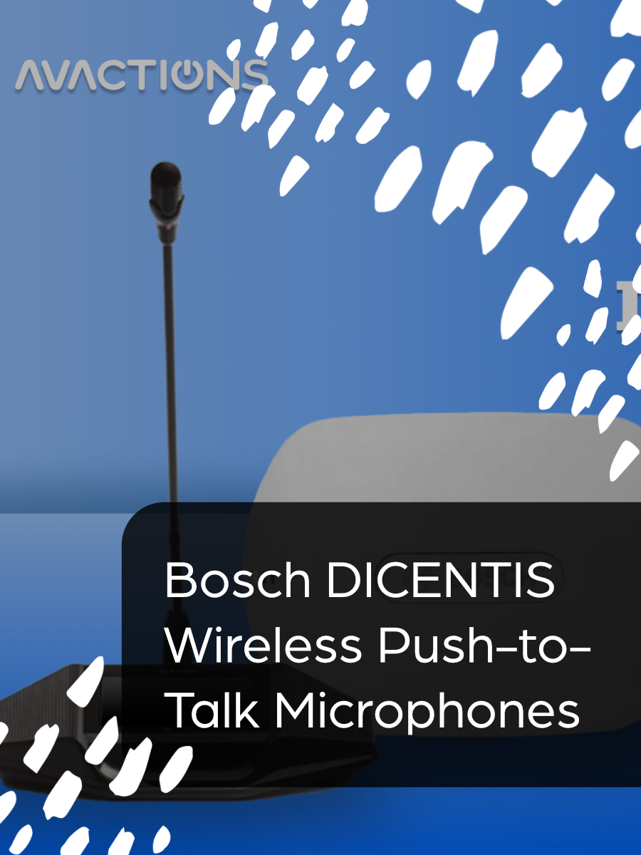 Powerful Meeting Audio: Bosch DICENTIS Wireless Push to Talk System